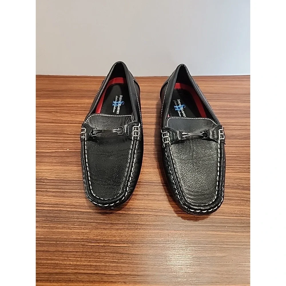 Steve Harvey Celebrity‎ Edition Aligo Shoes Sz 12 Black Dress Comfort Loafers